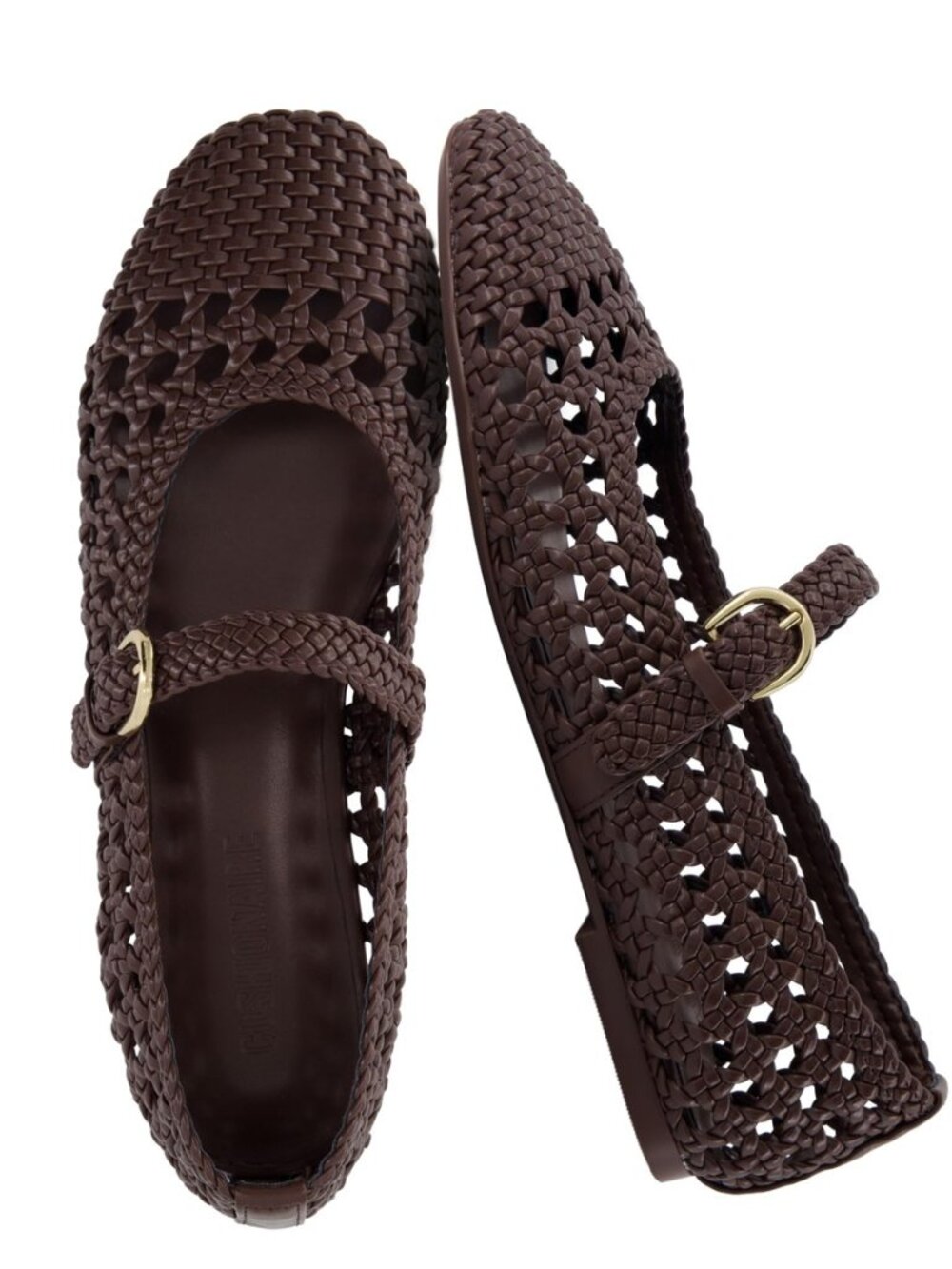 Windsor Woven Womens Flats with Adjustable Strap โ Comfortable Mary Jane Ballet